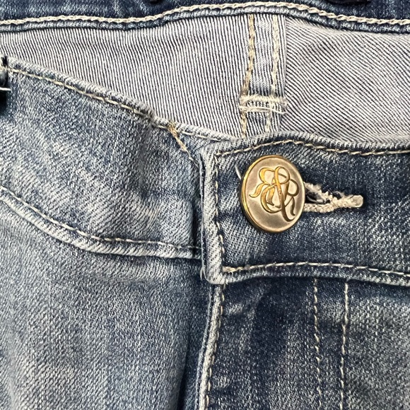 Rock & Republic Skinny Jeans Medium Wash Distressed Fading size 14 - Picture 5 of 5